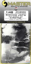 MASAM48093 1:48 Master Model Shenyang J-6/F-6 Gun Barrels & Pitot Tube Set