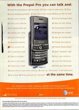 2009 ? Samsung slide phone Propel Pro Cell phone print ad ? 2000s Mens EA.25