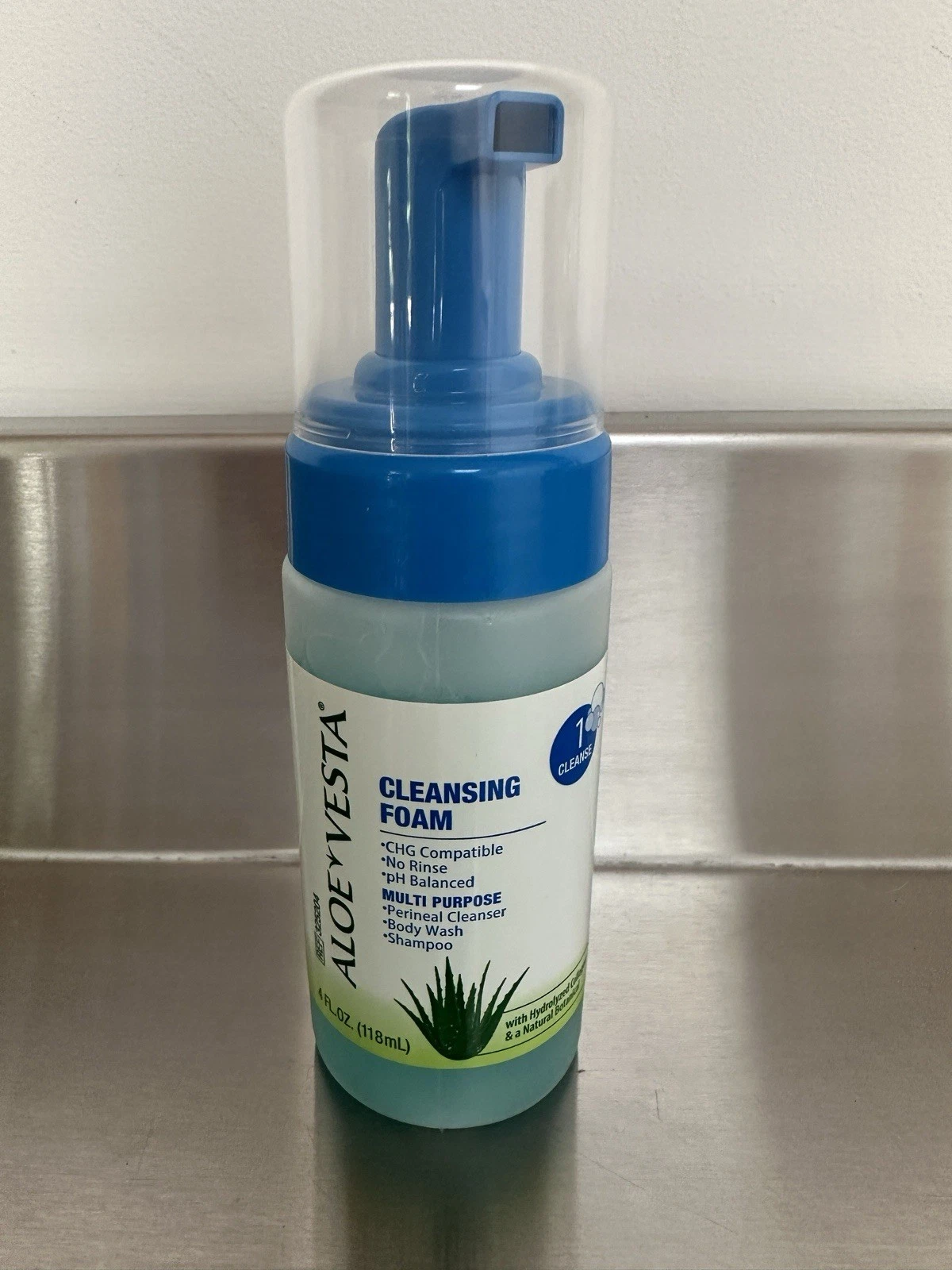 Aloe Vesta Cleansing Foam Perineal Cleanser No Rinse 4oz Body Shampoo Cleanse