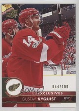 2017-18 Upper Deck Exclusives 54/100 Gustav Nyquist #66 a4m
