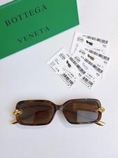 BOTTEGA VENETA BV1439S Rectangle Sunglasses 56-14-145 Luxury Designer