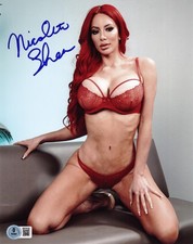 Hot Sexy Nicolette Shea Signed 8x10 Photo Adult Star Authentic Auto Beckett