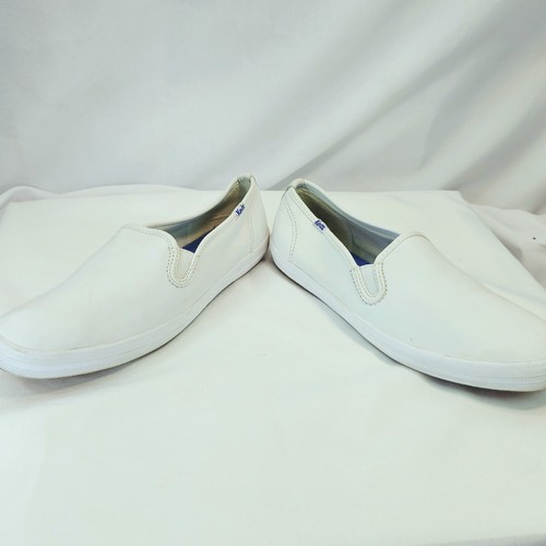Keds Women’s Size 9 Leather Slip-On Sneakers White Comfort Ortholite #WH48600 - Picture 6 of 11