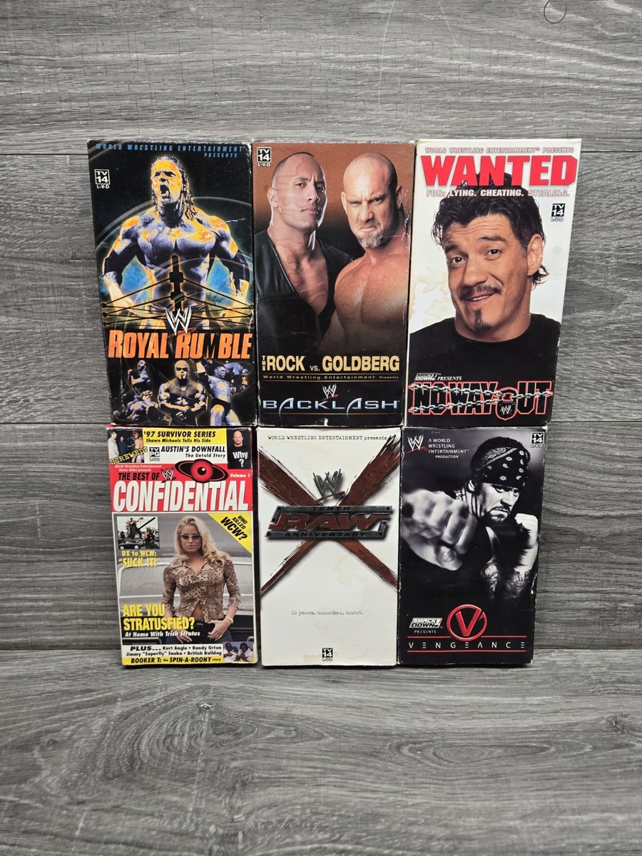 WWE WWF VHS Lot 2003 2004 Royal Rumble No Way Out Raw & More | eBay