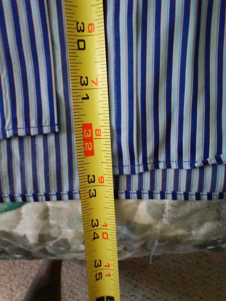 Camisa de Vestir Thomas Rosa Londres Viajero Clásica 16-34 1/2 Rayas Azul Púrpura Foto 4 de 4