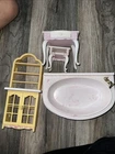 Vintage - 1996 - Barbie - Pretty House Bathroom Bathtub and other accessories