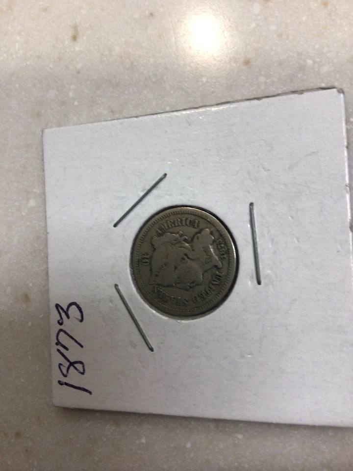 4- THREE CENT NICKELS 1871-1874 - Image 4 of 4