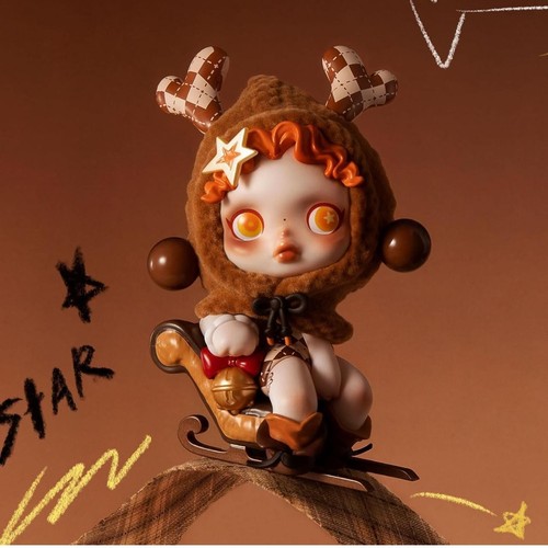 Skullpanda Reindeer Figure w/ Box & Card Fun Ride Tell Me What You Want POPMART