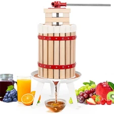 BILTEK Fruit Press For Wine, Heavy-Duty For Max Juice Extraction, 1.6-Gal (6L)