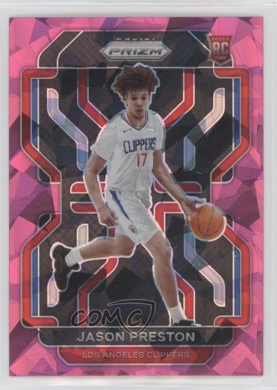 2021-22 Panini Prizm Pink Ice Prizm Jason Preston #327 Rookie RC 9pd