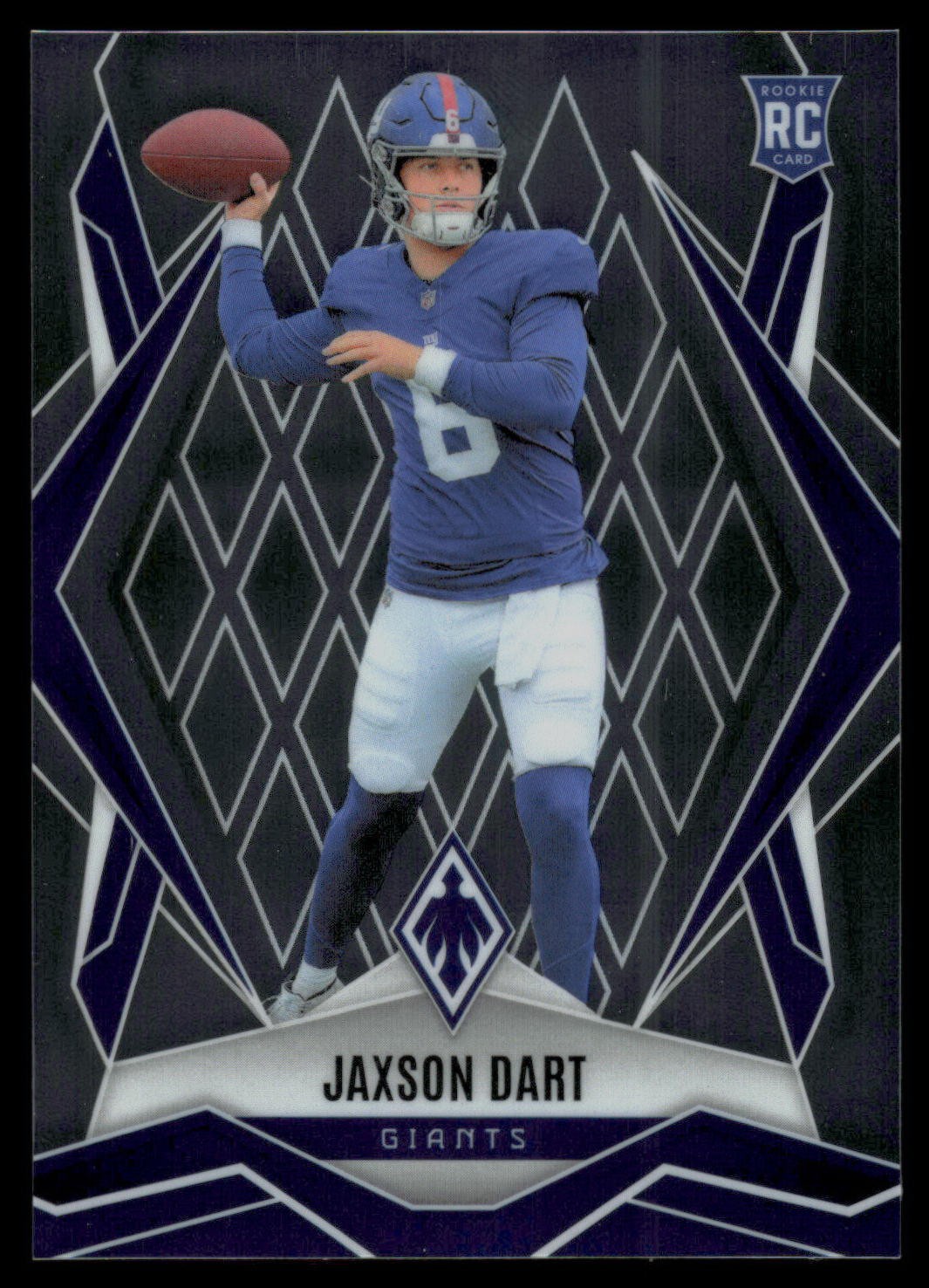 2025 Panini Phoenix #200 Jaxson Dart New York Giants Rookie