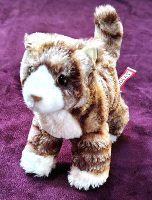 Douglas Cuddle Toys Calico Cat Zigby Gray Bean Bag Plush Stuffed Animal 2009 7 