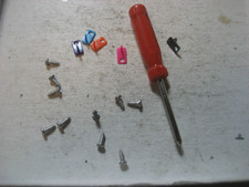 HO Scale Slot car T Jet 5 Guide Pins 10 Screws and Screwdriver