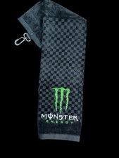 Monster Energy Golf Towel / 6in x 22in Cotton 30k Stitches