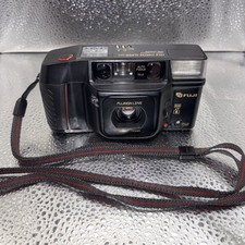 FUJI Tele Cardia Super Date 35mm Film Camera Black Untested Sold for Parts