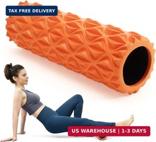 Foam Roller - 15 inch Deep Tissue Massager for Muscle Massage, Myofascial Trigge