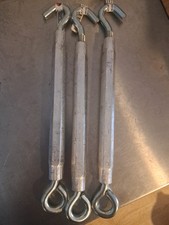 3 National Hardware 3/8  X 16  Hook Eye Zinc-Plated Aluminum Turnbuckle 215lbs