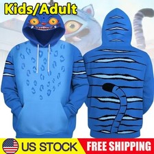 Tiger Derpy Cosplay Hoodie, Kpop Hunter Tiger Derpy Costume Hoodie, Kpop Movie