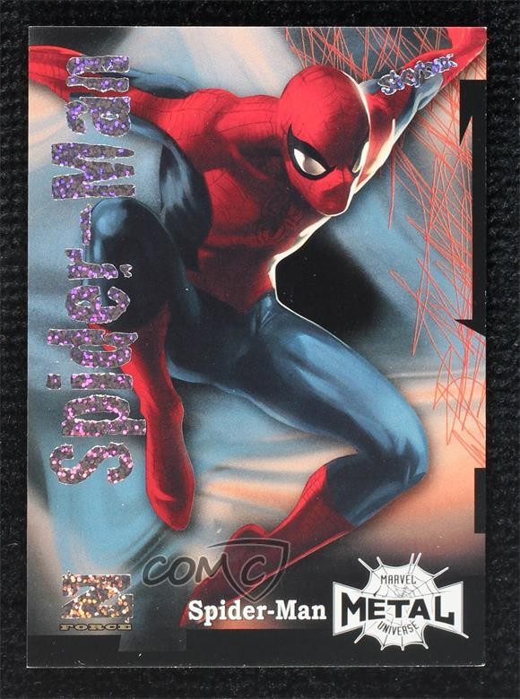 2022 Upper Deck Marvel Metal Universe Z-Force Rave 95/100 Spider-Man #Z-39 9q5
