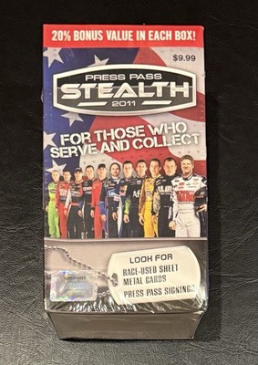 2011 Press Pass Stealth Factory Sealed Blaster Box - NASCAR - 4 Packs Per Box