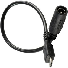 5.5 2.1mm Female Jack connector to Micro USB Male plug power charger Cable K89