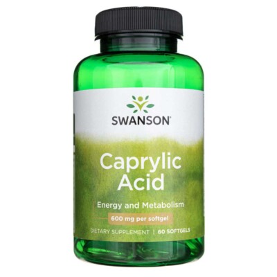 Swanson Ultra Caprylic Acid 600mg 60 Kaps