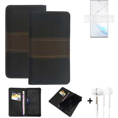 Wallet Case + Kopfhörer für Samsung Galaxy Note10 5G Exynos Schutzhülle Hand 