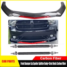 Front Bumper Lip Spoiler Splitter Body Kits Strut Rod For Dodge Durango H+