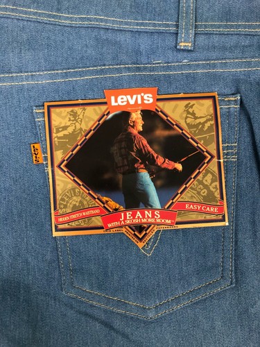 Levi Men's 415 Stretch Waistband Jeans "a Skosh More Room" light wash - Picture 3 of 5