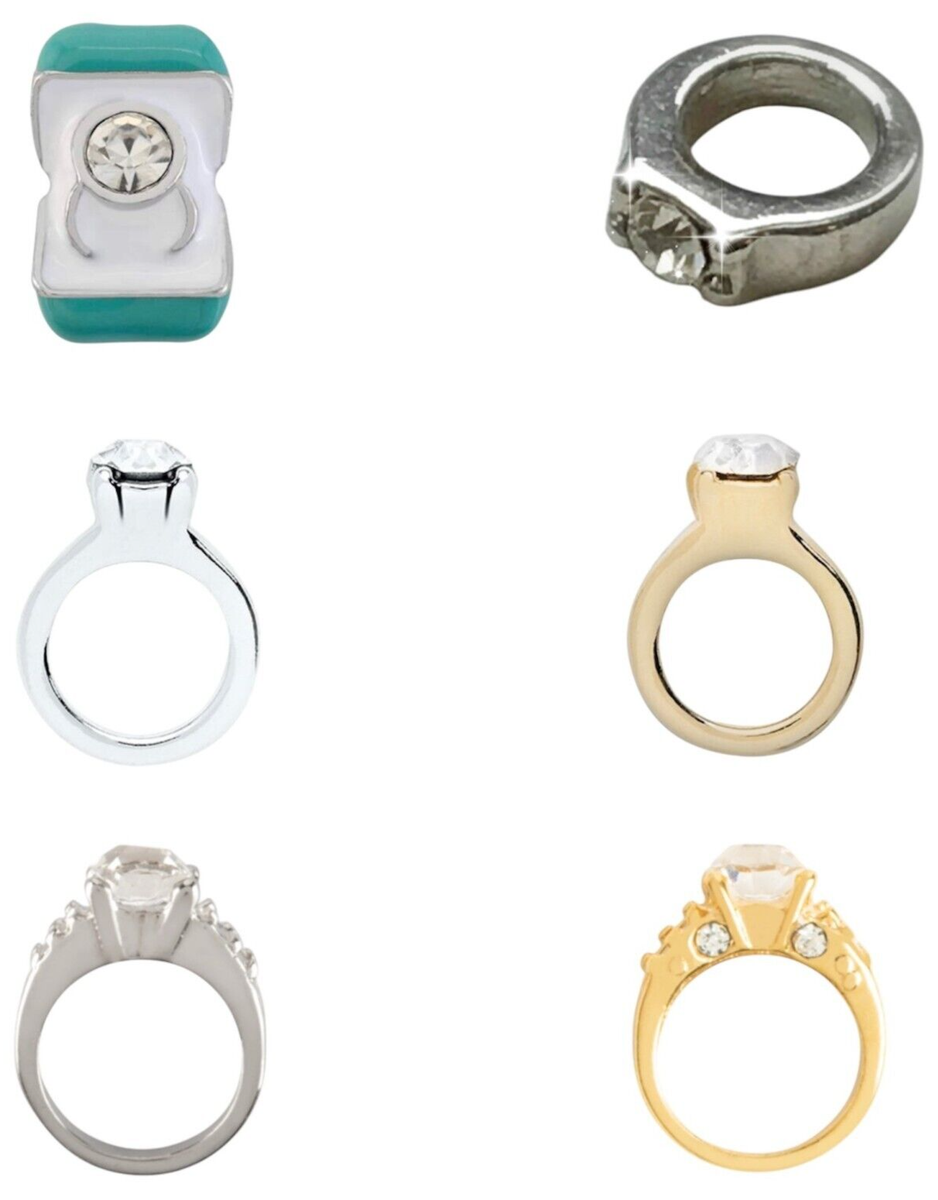 Origami Owl CHOICE OF ENGAGEMENT RING Floating Crystal WEDDING MARRIAGE  Charm