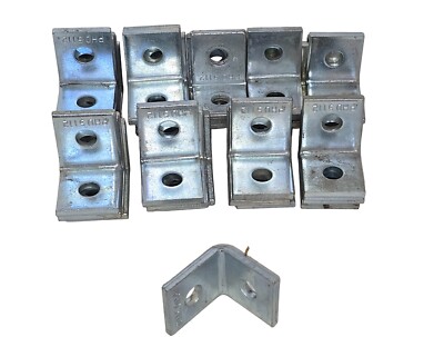 LOT OF 56 PHD Corner Bracket 5112 .240 Thick .560 hole galvanized steel