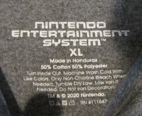 Nintendo Entertainment System NES XL Classically Trained Controller Tee