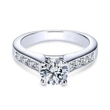 Lab-Created 2.60 Ct Round Cut White Diamond Engagement Ring 925 Sterling Silver