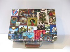 The Grateful Dead RECORD PLAYER Turntable Decoupage Vintage Vinyl w/Bluetooth