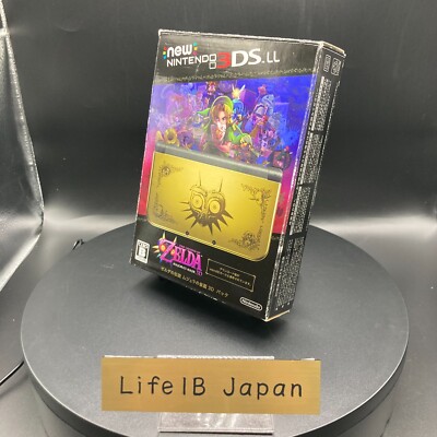 Nintendo New 3DS LL Majora's Mask Edition Zelda Gold Handheld