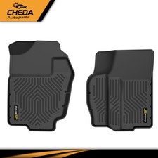 Front All Weather Tpe Floor Mats 2pcs Fit For 1994-2002 Dodge Ram 1500 2500 3500