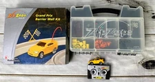 Zip Zaps Micro RC Lot Cars Bodies Wheel Tires Motors Gears and Barrier Wall Kit