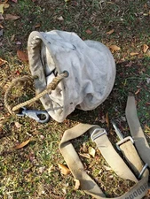 BELL SYSTEMS  TELEPHONE LINESMAN'S ELECTRICIAN'S SAFETY TOOL  CANVAS BUCKET