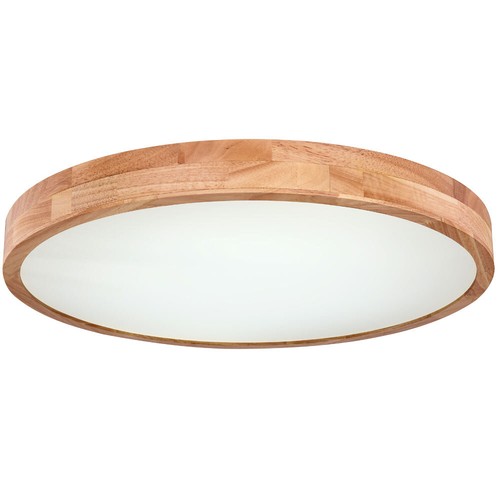 Plafoniera Lampada Letto LED Lampada di Legno Dimmerabile Telecomando - Foto 10 di 12