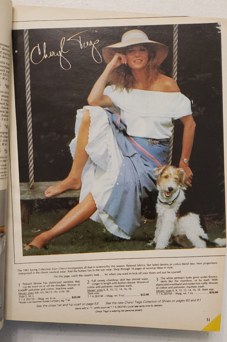 Sears 1985 Spring/Summer Catalog Cheryl Tiegs 1980s Sears 1985 Spring/Summer Catalog Cheryl Tiegs 1980s