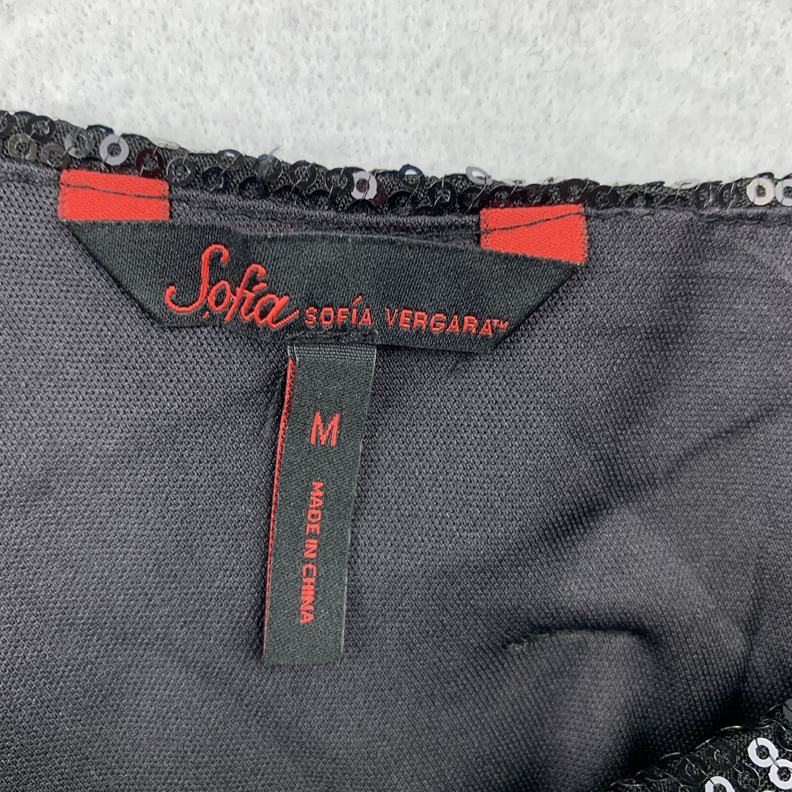 Sofia Vergara One Shoulder Leopard Print Top Sequ… - image 6