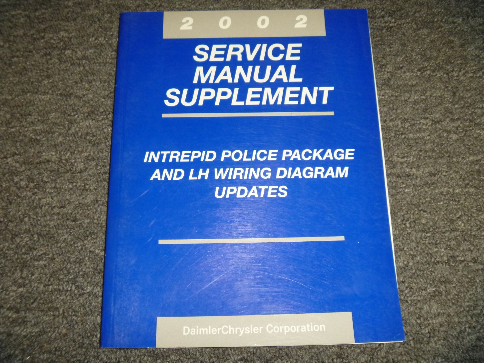 2002 Dodge Intrepid Police Sedan LH Wiring Shop Service Repair Manual