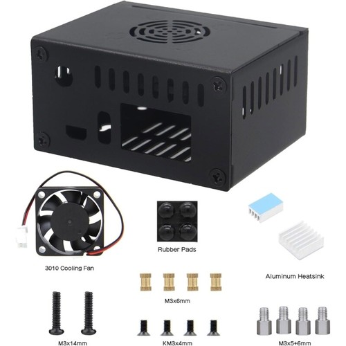 Metal Enclosure with Cooling System 3010 Fan Heatsinks for Orange Pi Zero3 Board - Bild 4 von 8