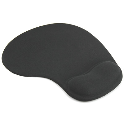 TRIXES Mausmatte Schwarz NEU Ergonomisch Anti Rutsch Gaming Schaumstoff Unterstützung Mauspad
