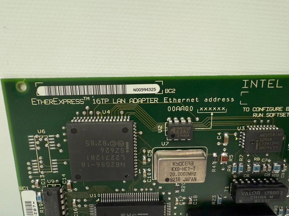 INTEL PCLA8120 ISA ETHEREXPRESS 16TP LAN ADAPTER ETHERNET ADAPTER 305648-005 - Image 2 of 4