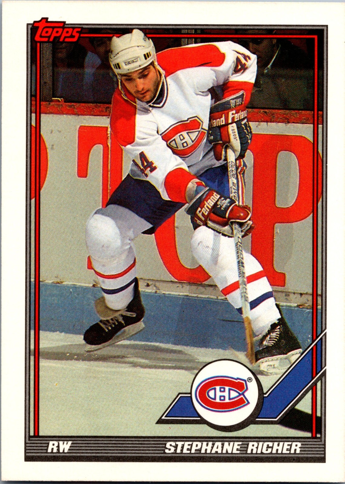 1991-92 Topps - #369 Stephane Richer
