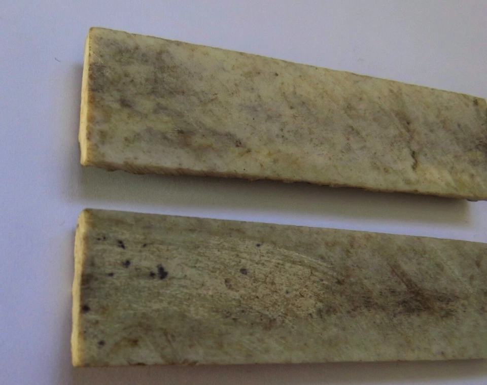 Paar Griffschalen HORN Hirschorn für Messermacher und Bastler L - Bild 2 von 3