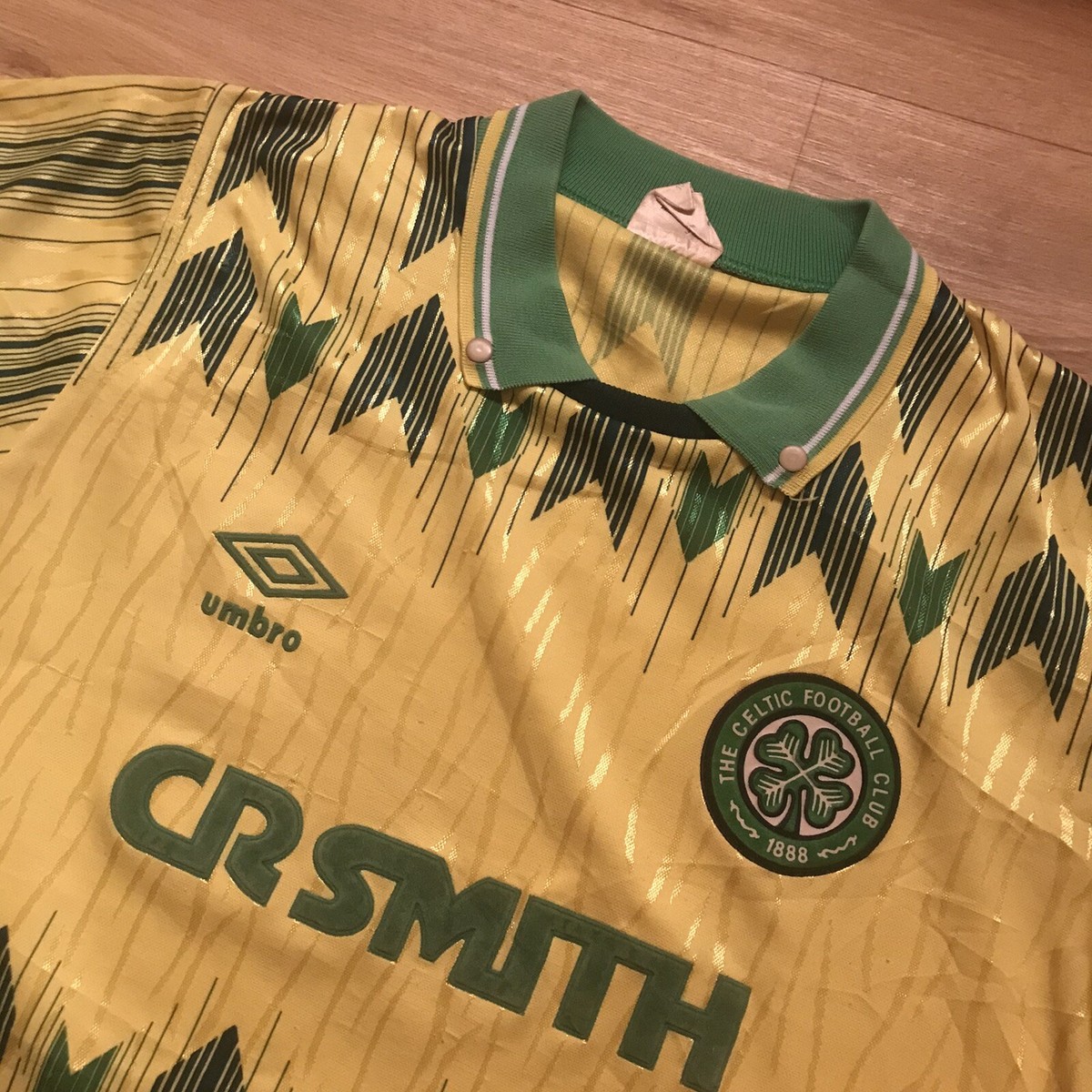VINTAGE CELTIC SCOTLAND 1989 1991 FOOTBALL SHIRT JERSEY AWAY