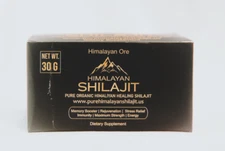 100% Pure Organic Himalayan Shilajit, Soft Resin, Extremely Potent, Fulvic (30G)