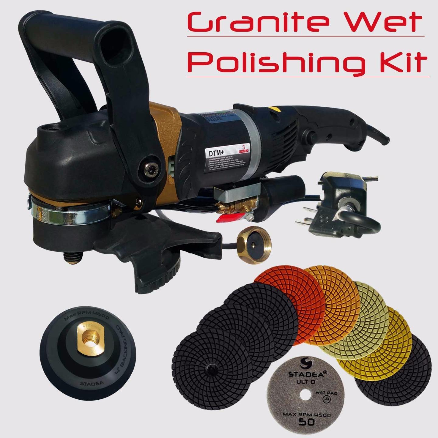 Stadea 5" Wet Stone Grinder Polisher with Granite Wet Polish